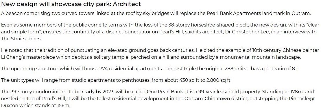 one-pearl-bank-tallest-residential-development-singapore one-pearl-bank-tallest-residential-development-singapore